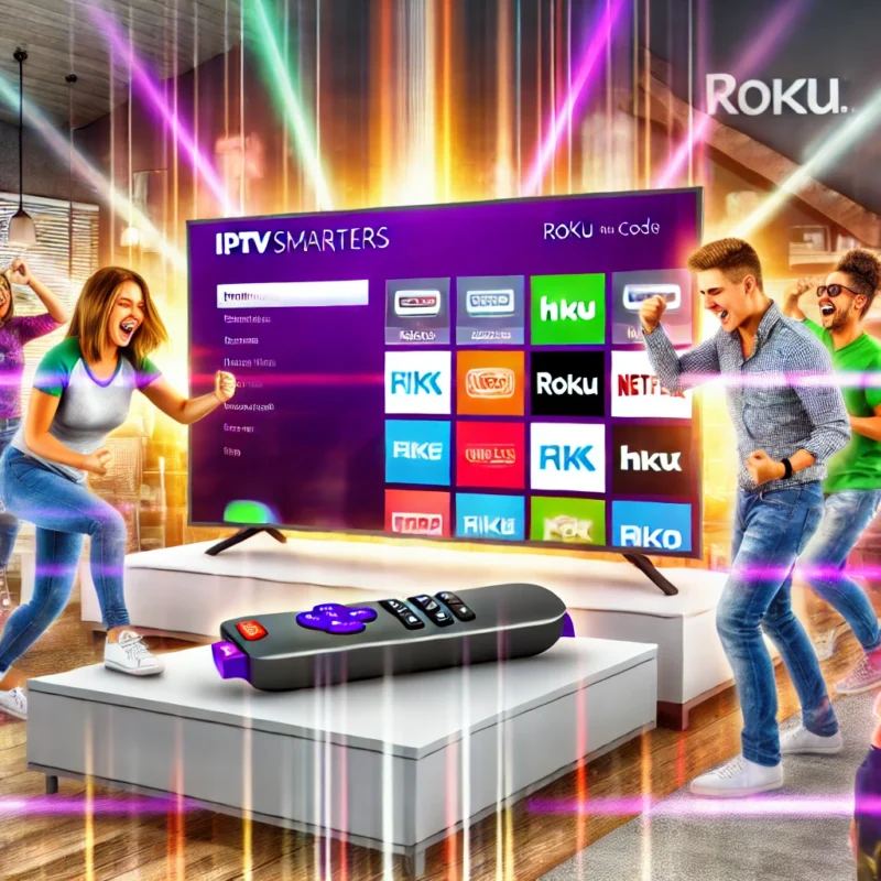 iptv smarters roku app code